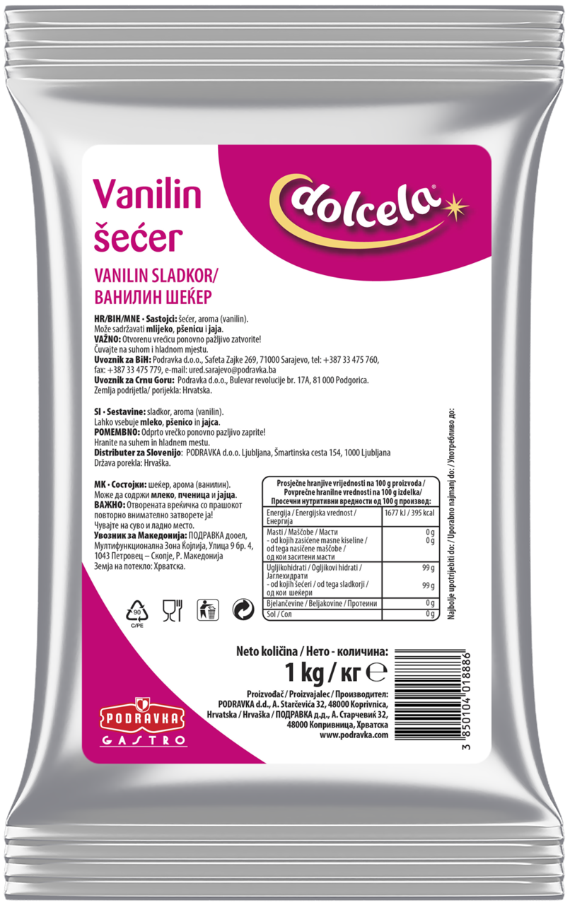 dolcela vanilin šećer 1kg