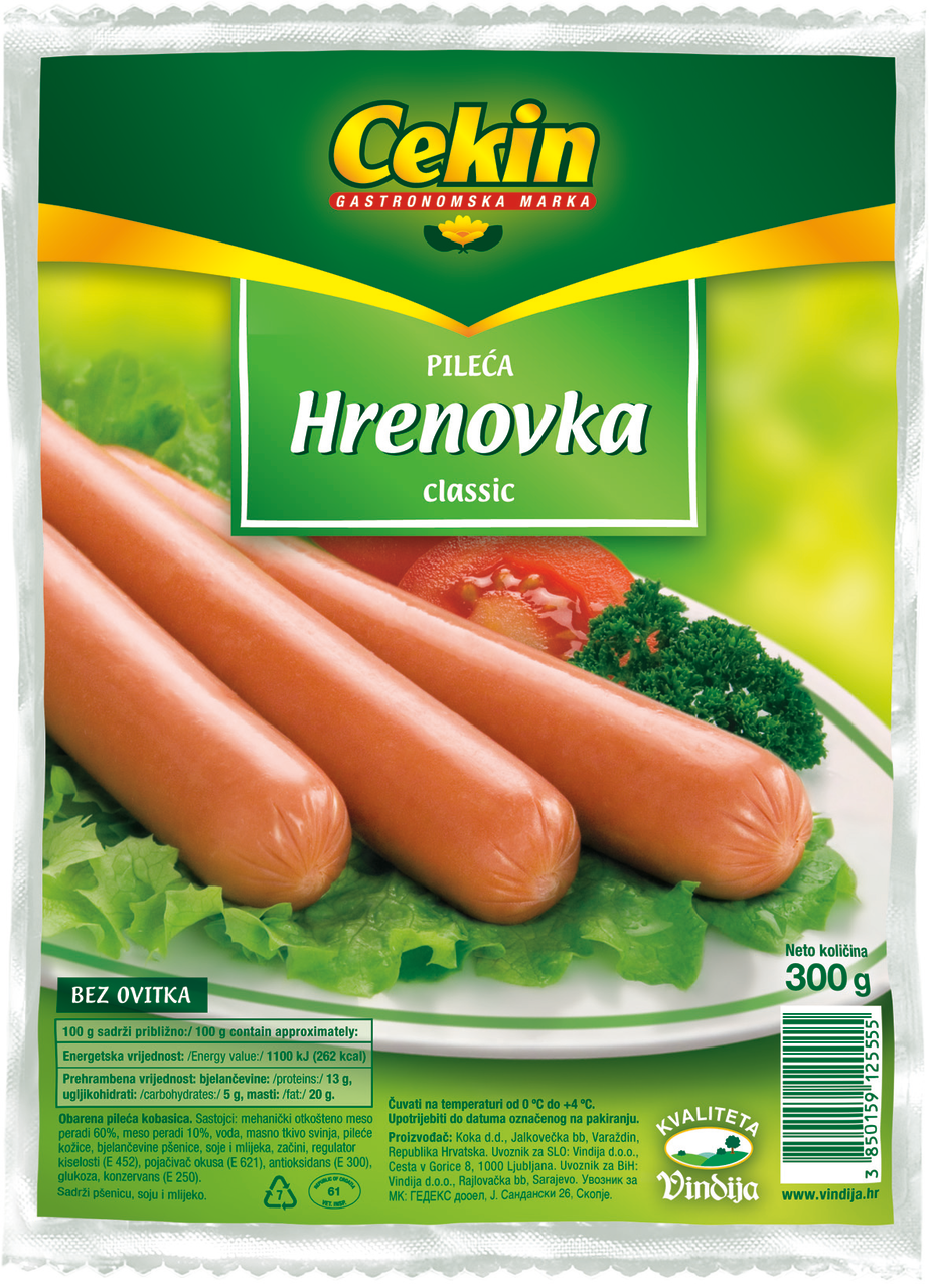 Cekin hrenovke pileće 300g