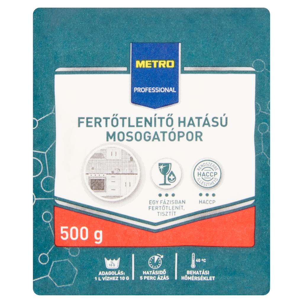 METRO PROFESSIONAL Fertőtlenítő Hatású Mosogatópor 500 g