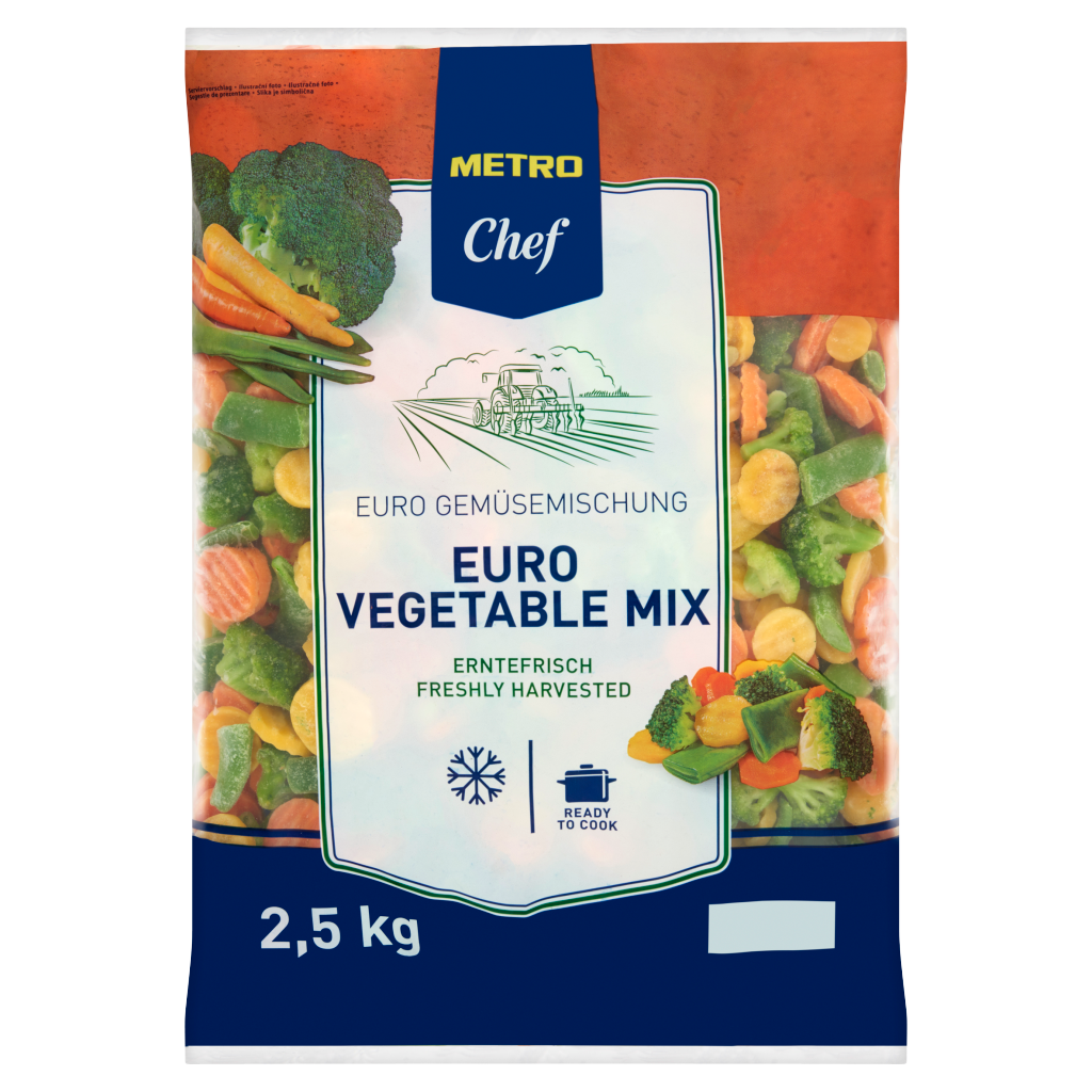 METRO Chef Gyorsfagyasztott Euro Zöldségkeverék 2,5 kg