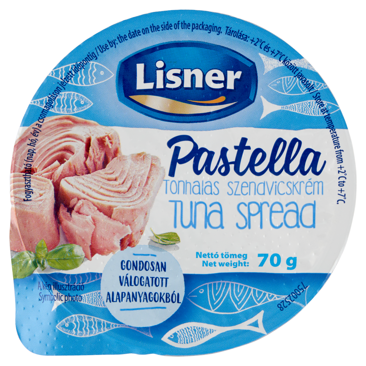 Lisner Pastella tonhalas szendvicskrém 70 g