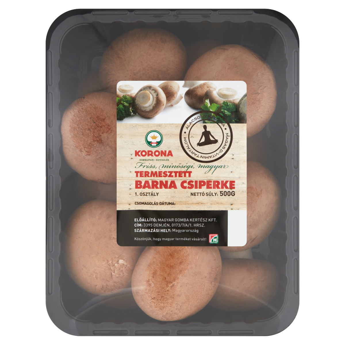 Korona Termesztett Barna Csiperke 500 g