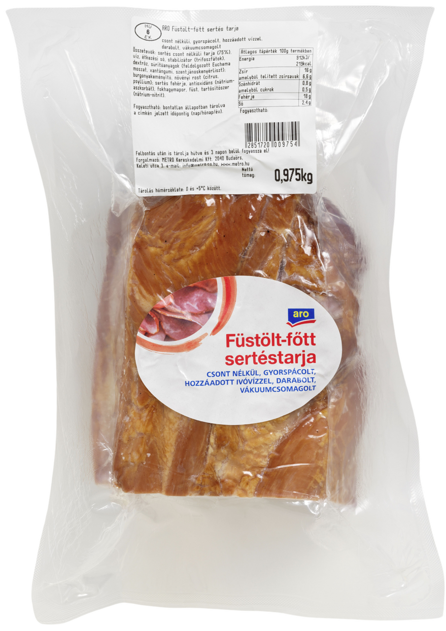 aro Füstölt Főtt Sertés Tarja kg