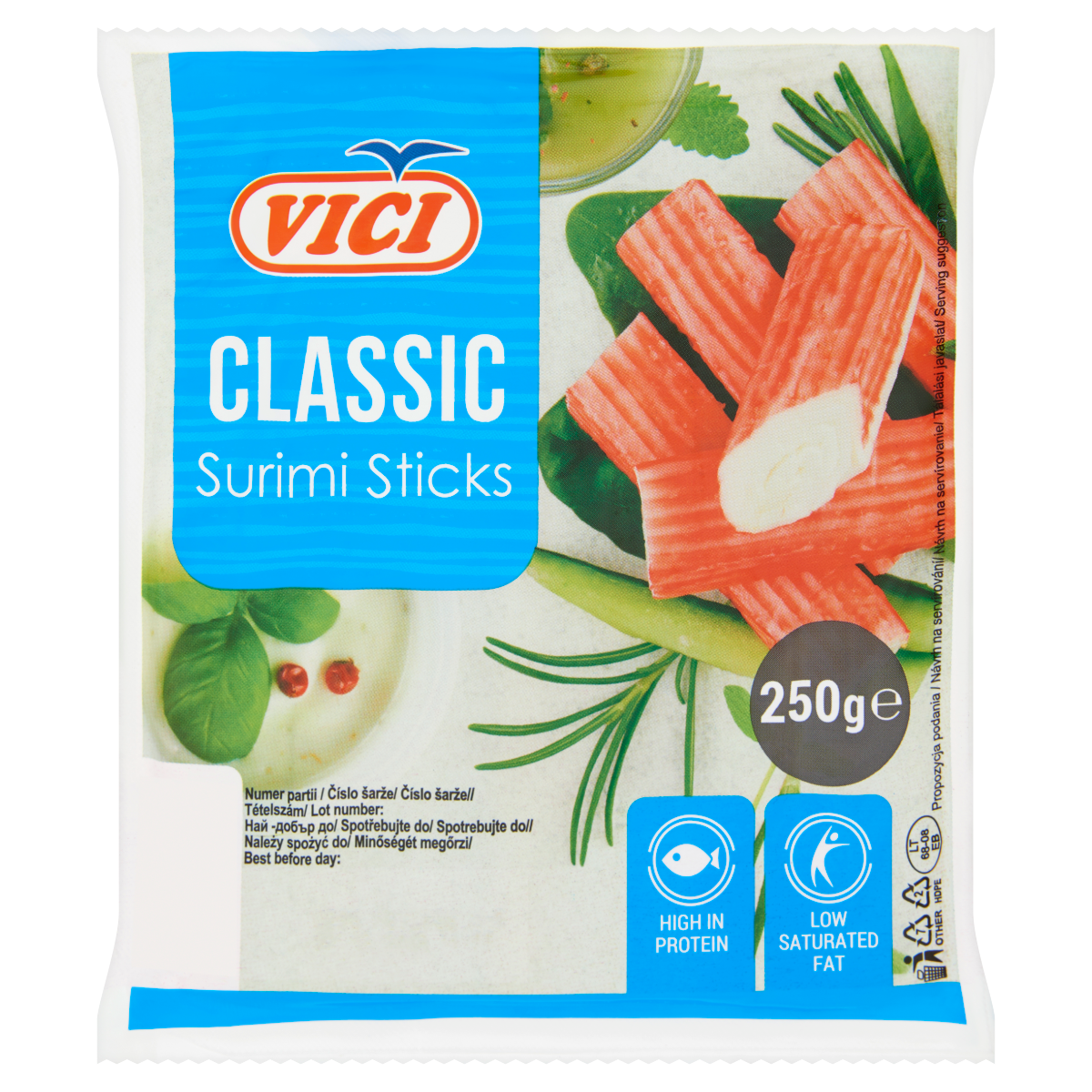 Vici Classic Surimi Rák Ízű Halrúd 250 g