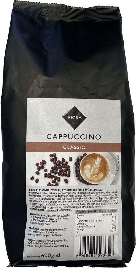 RIOBA Cappucino Classic Italpor 600 g
