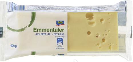aro Emmentali Félkemény Sajt 400 g