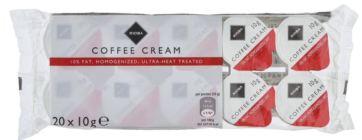 RIOBA Kávétejszín UHT 10 % 10 x 10 g