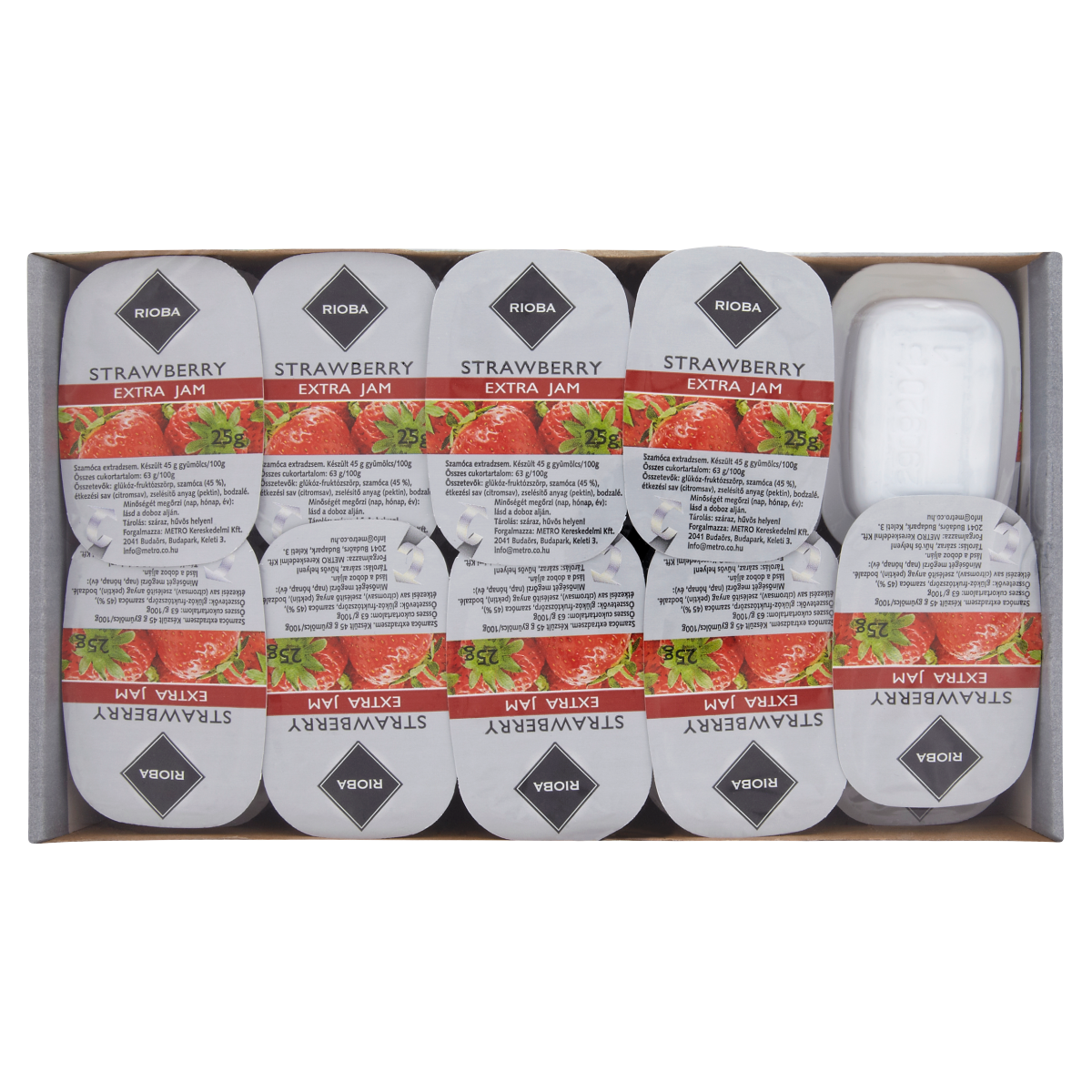 RIOBA Extra Dzsem Szamóca 50 x 25 g