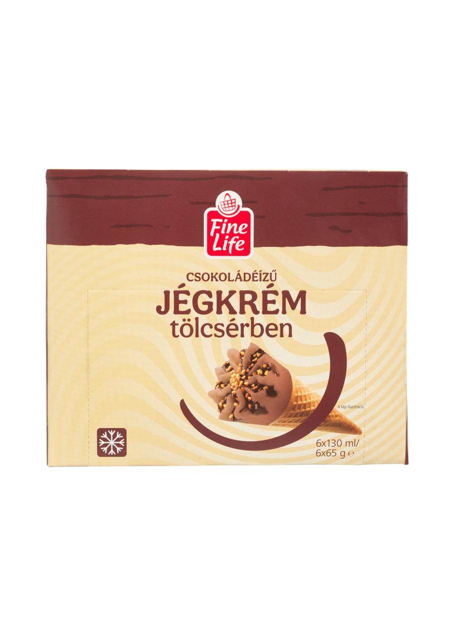 Fine Life Csokis Tölcséres Jégkrém 6 x 130 ml