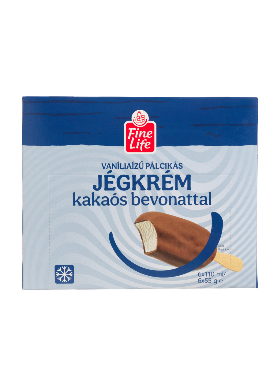 Fine Life vaníliás pálcikás jégkrém 6 x 110ml
