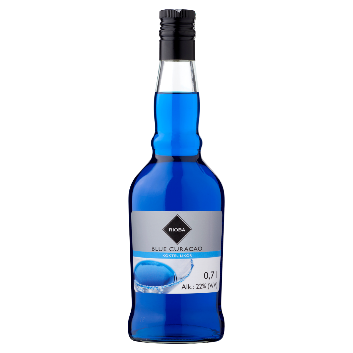 RIOBA Koktél Likőr Blue Curacao 22 % 700 ml