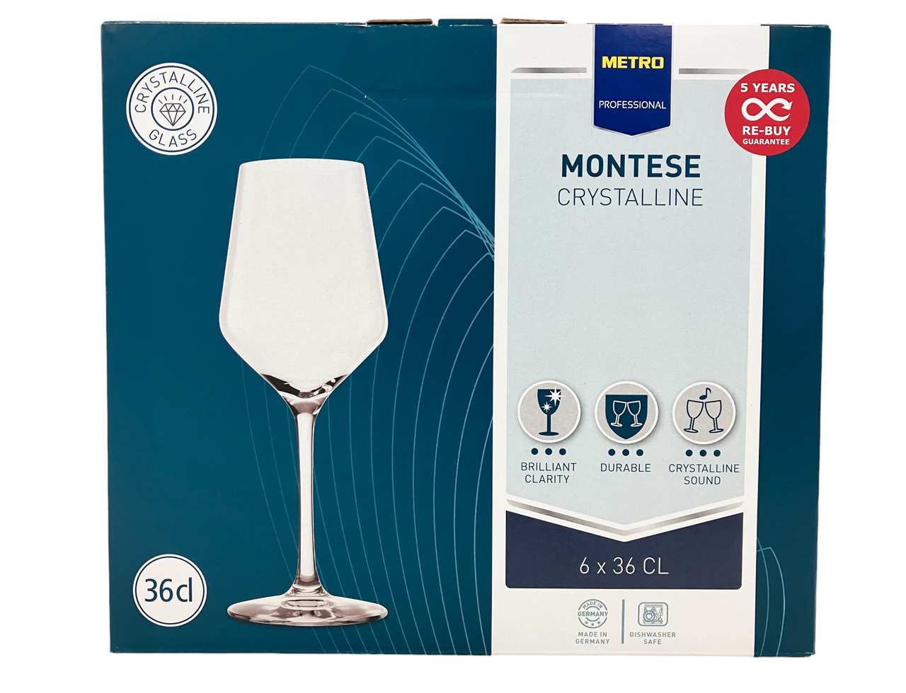 METRO PROFESSIONAL Montese Boroskehely 36 cl 6 db