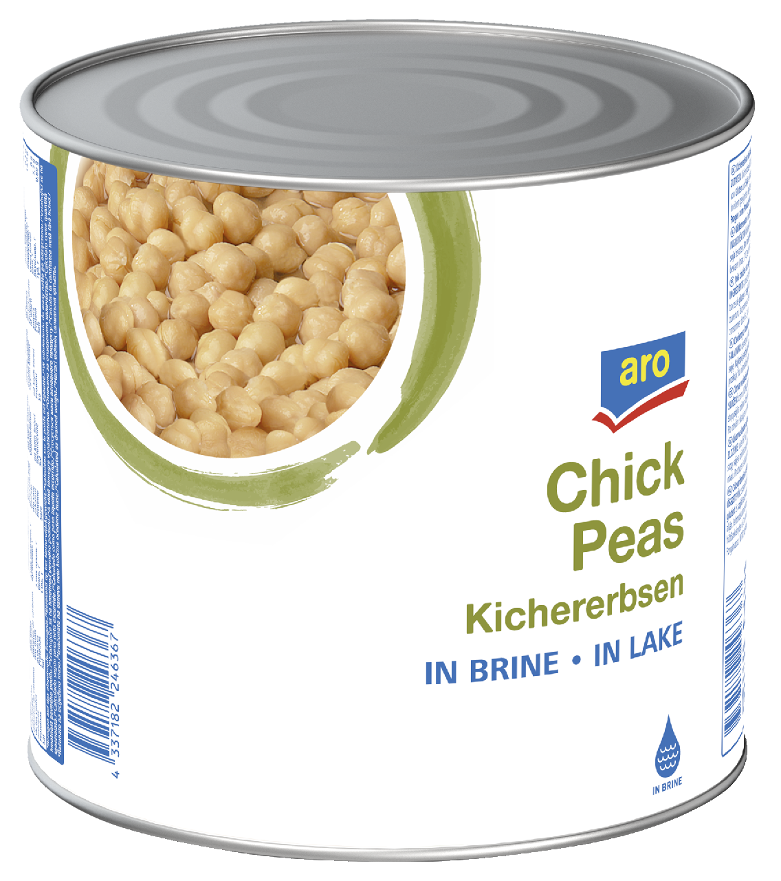 aro Csicseriborsó Konzerv Sós Lében 2,5 kg