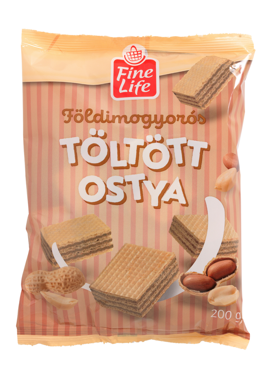 Fine Life Mogyoró Ízű Krémmel Töltött Ostya 200 g