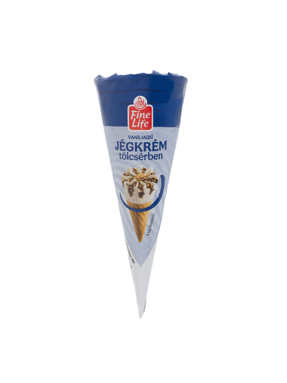 Fine Life Tölcséres Vaníliás Jégkrém 130 ml