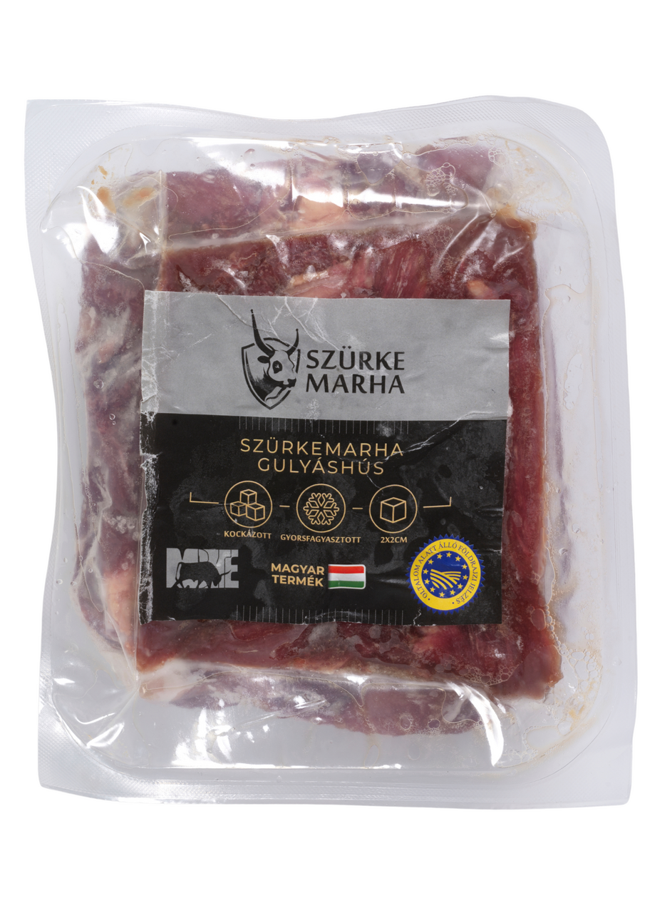 Fagyasztott Szürkemarha Gulyáshús Kockázott