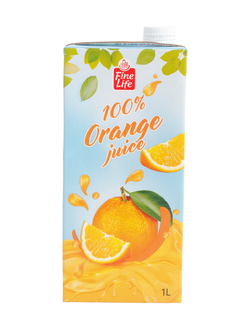 Fine Life Narancslé 100% Gyümölcstartalommal 1 Liter