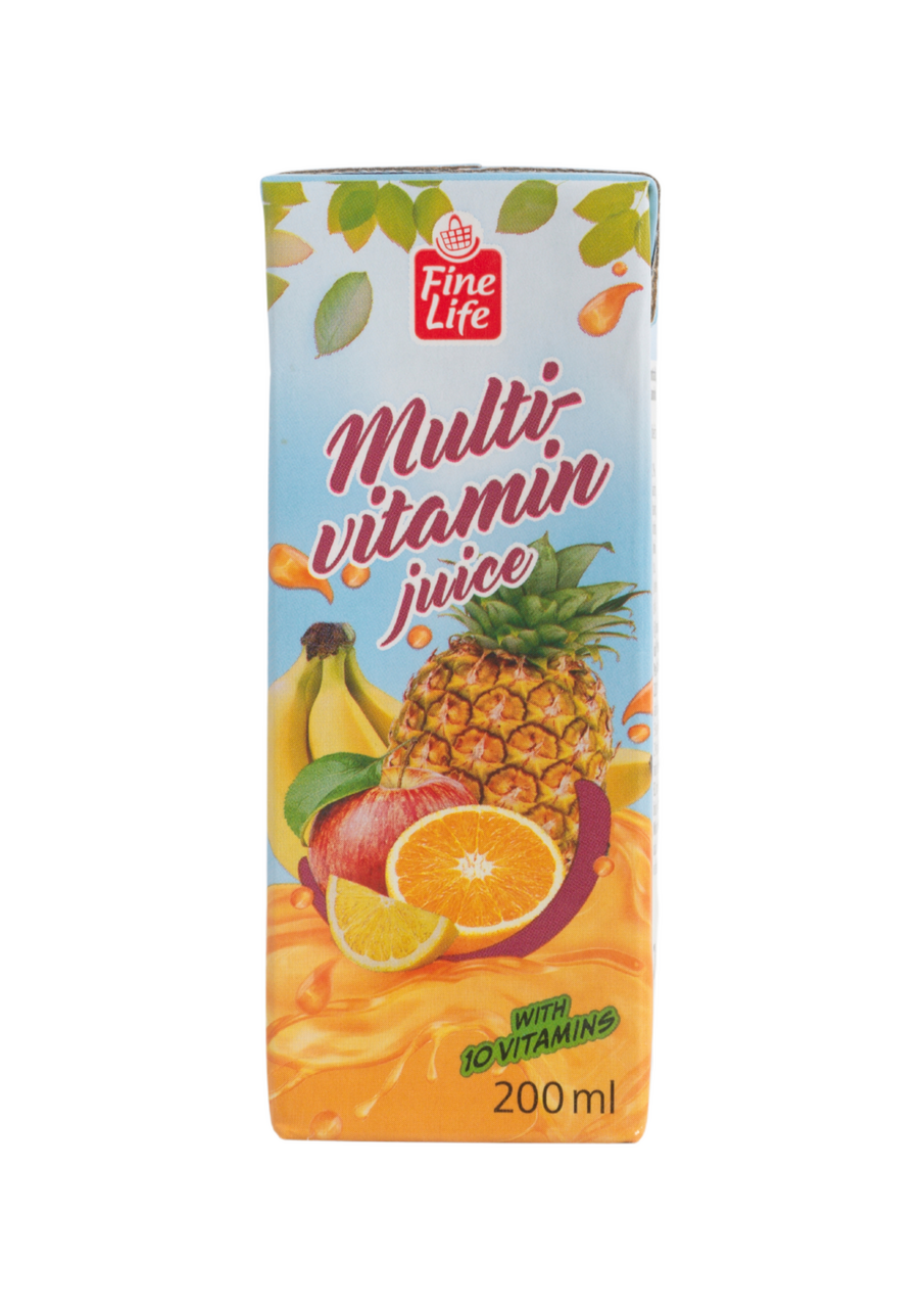 Fine Life Rostos Vegyes Multivitamin Gyümölcslé 200 ml