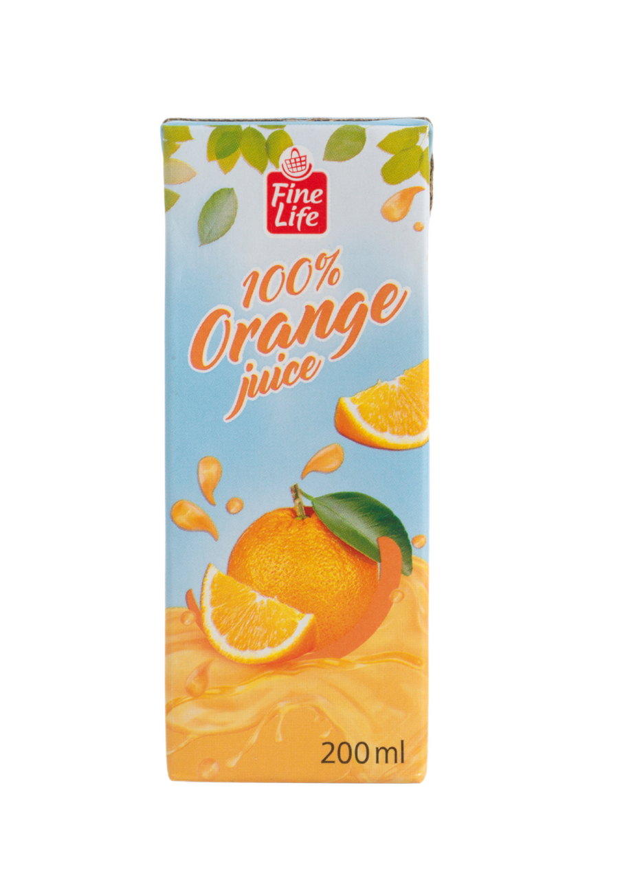 Fine Life Narancslé 100% Gyümölcstartalommal 200 ml