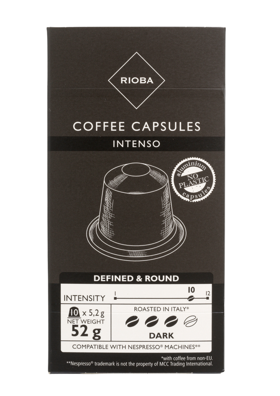 RIOBA Nespresso Kompatibilis Intenso Alu Kapszula 10 x 5,2 g