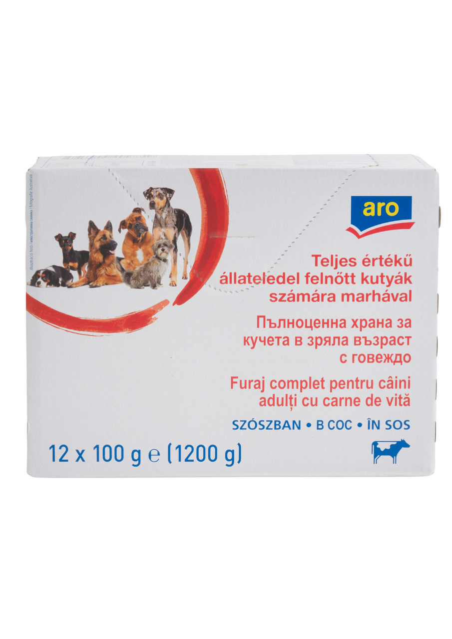 aro alutasakos kutyaeledel marhával 12x100g