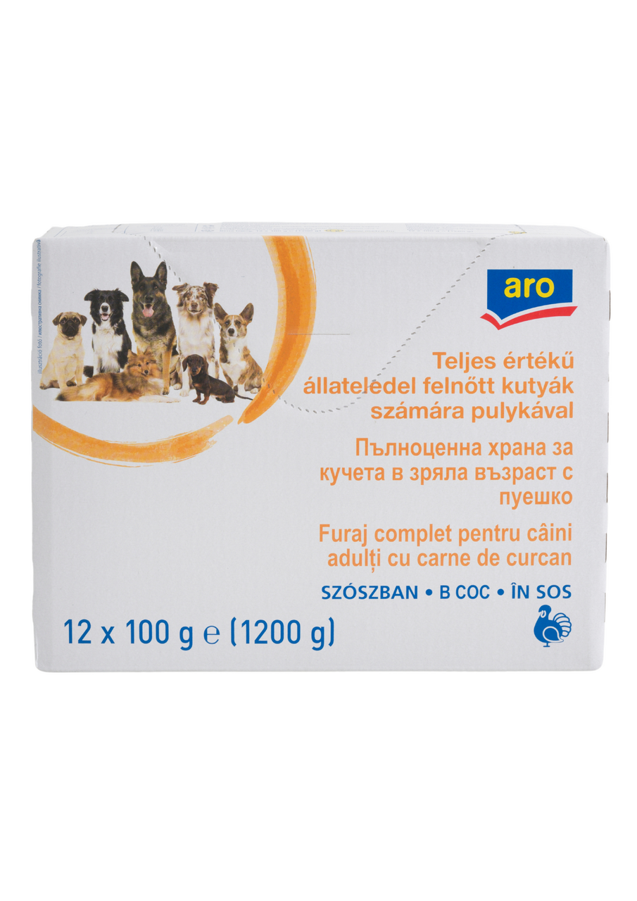 aro alutasakos kutyaeledel pulykával 12x100g