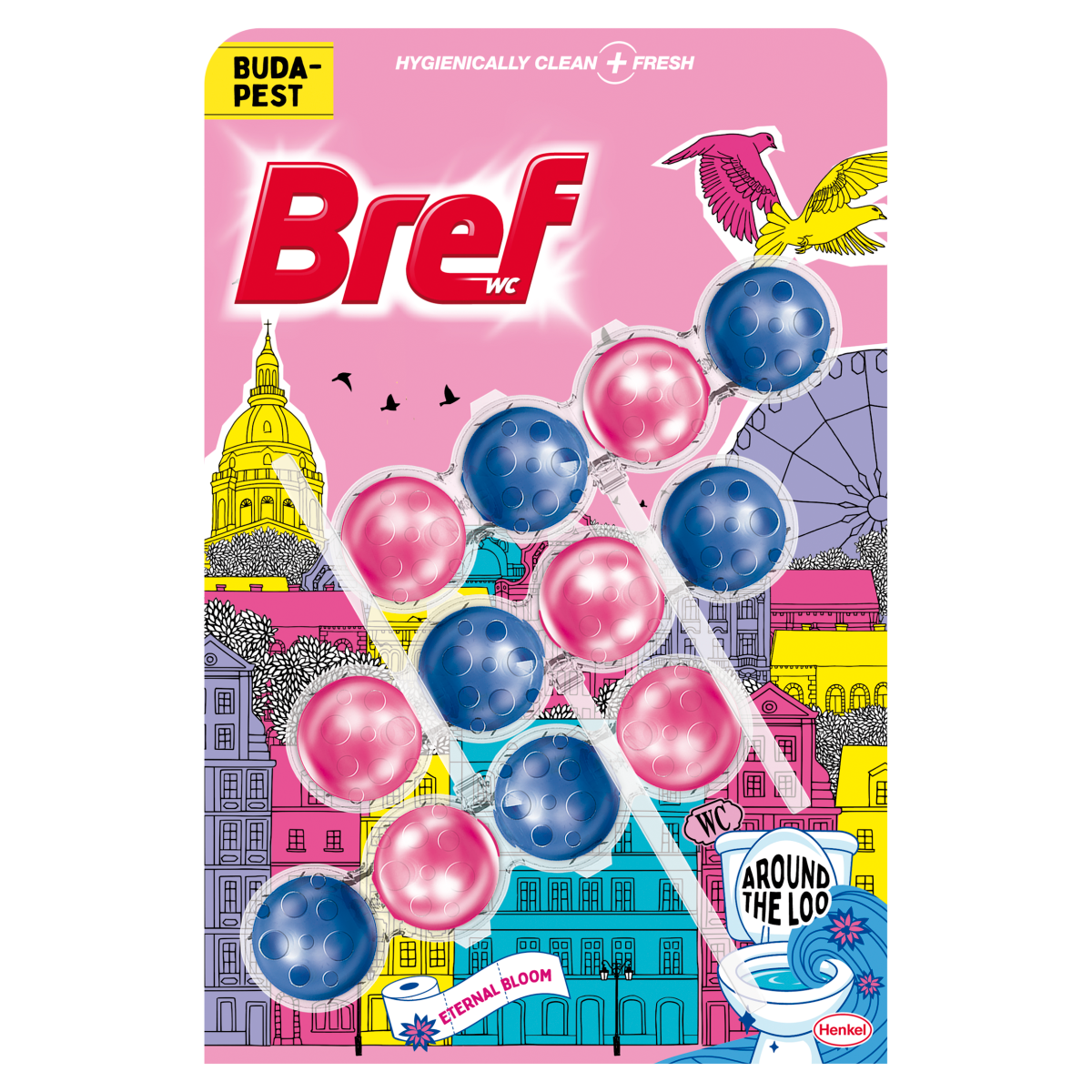 Bref Wc Frissítő Limited Edition Budapest virág illattal 3x50g