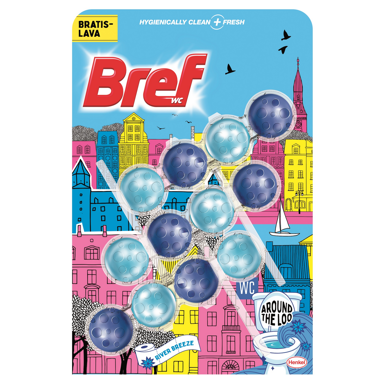 Bref Wc Frissítő Limited Edition Bratislava friss illattal 3x50g