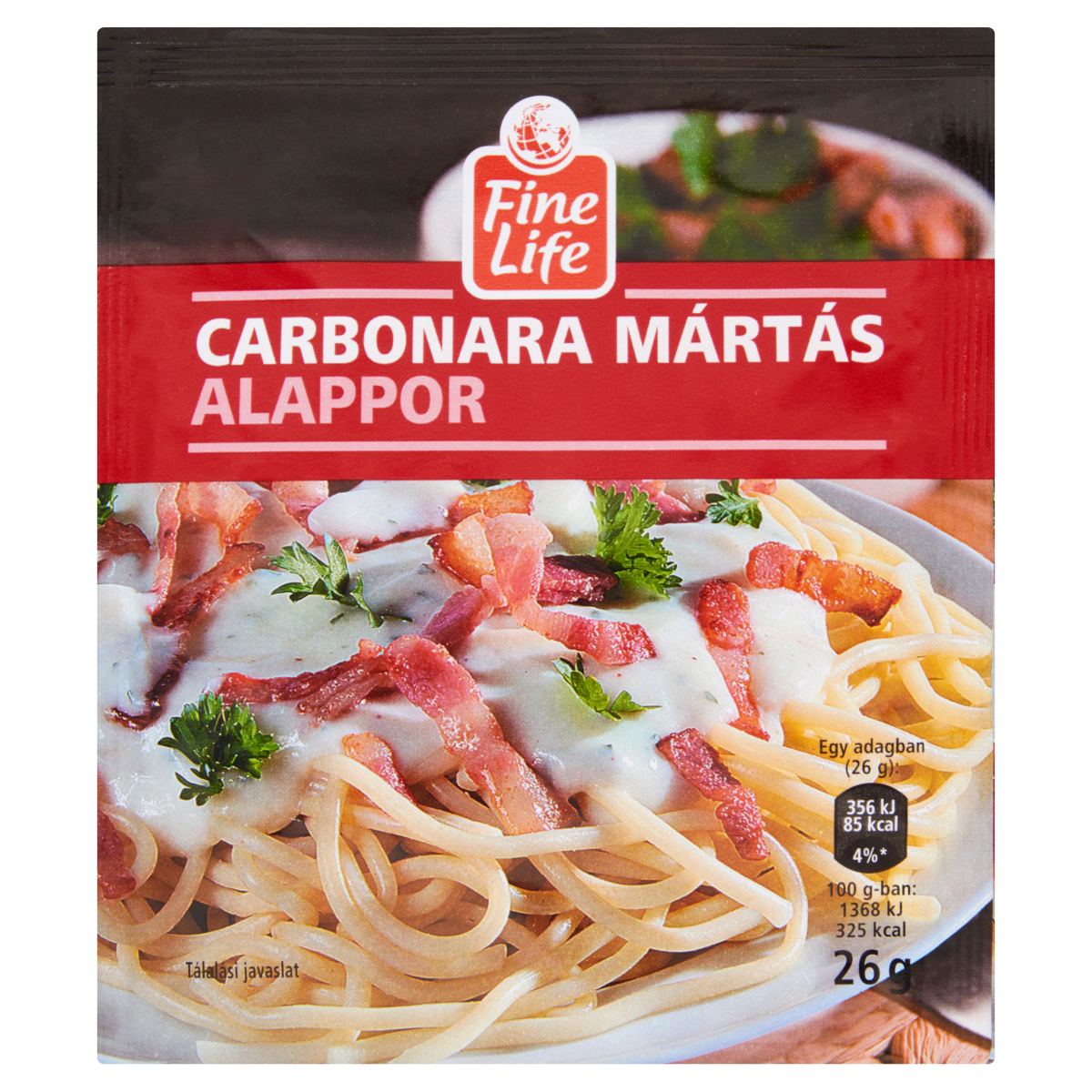 Fine Life Carbonara Mártás Alappor 26 g