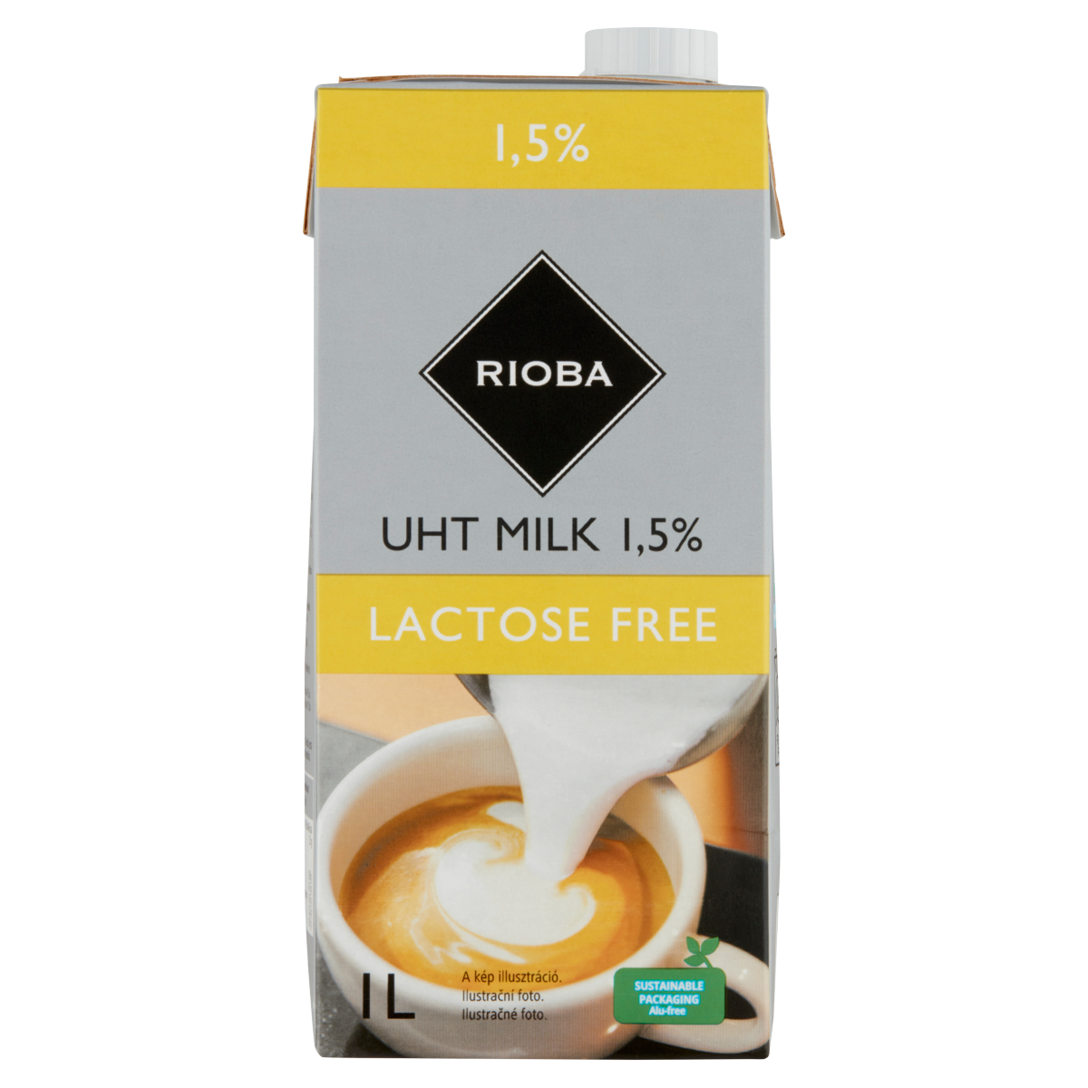 RIOBA laktózmentes, zsírszegény tej 1,5% 1 l