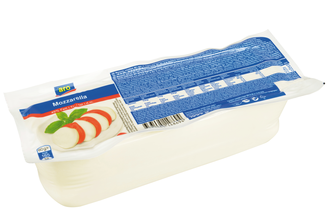 aro Mozzarella per pizza 1 conf. 1 kg