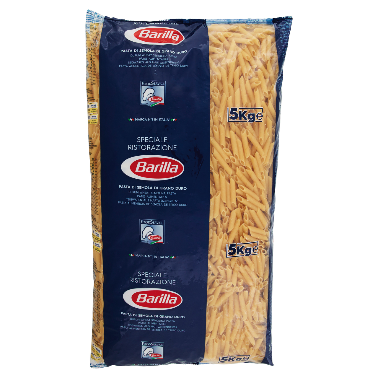Barilla Pasta di semola Pennette rigate n.72 1 conf. 5 kg