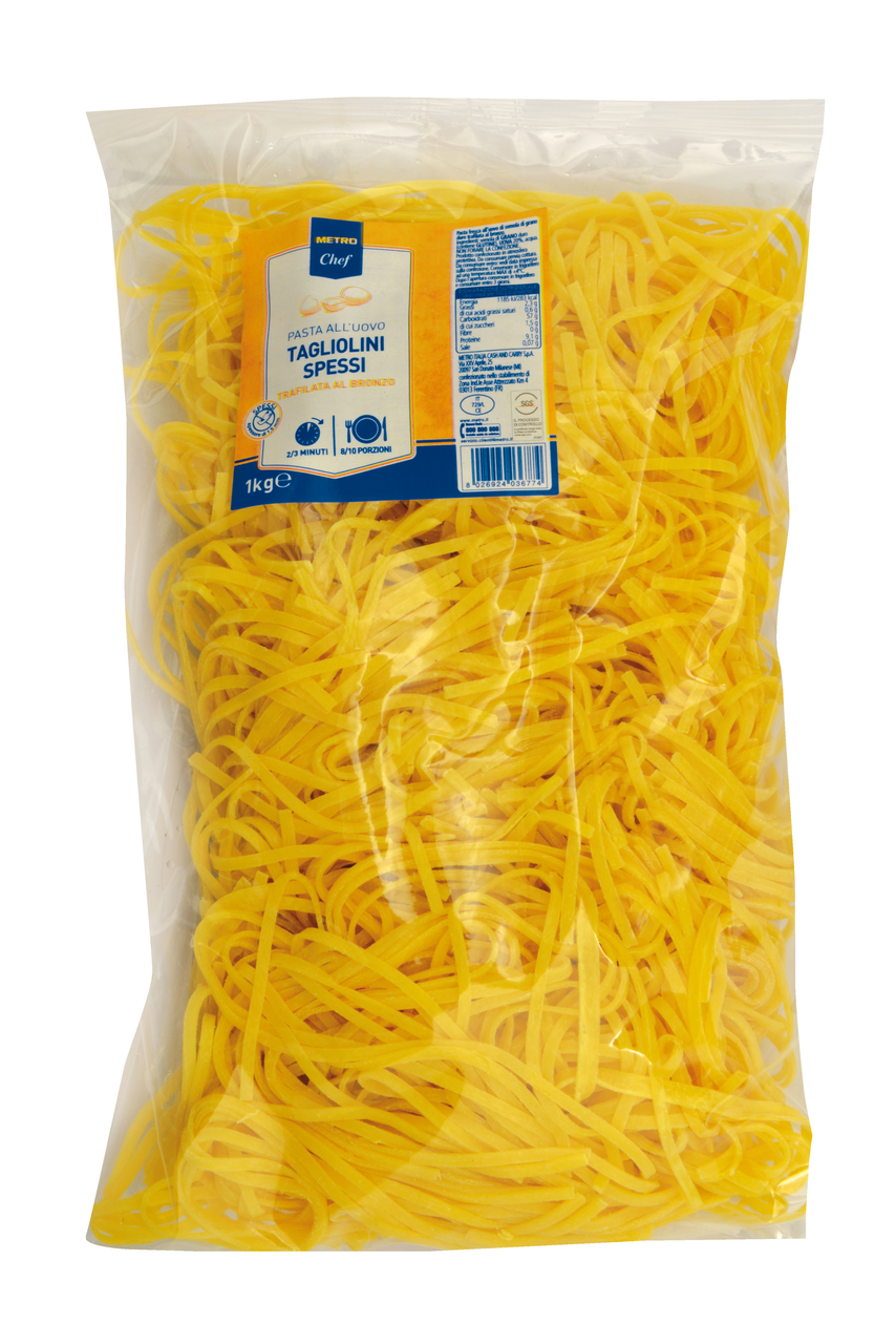 METRO Chef Pasta fresca all'uovo Tagliolini spessi 1,5 mm 1 conf. 1 kg
