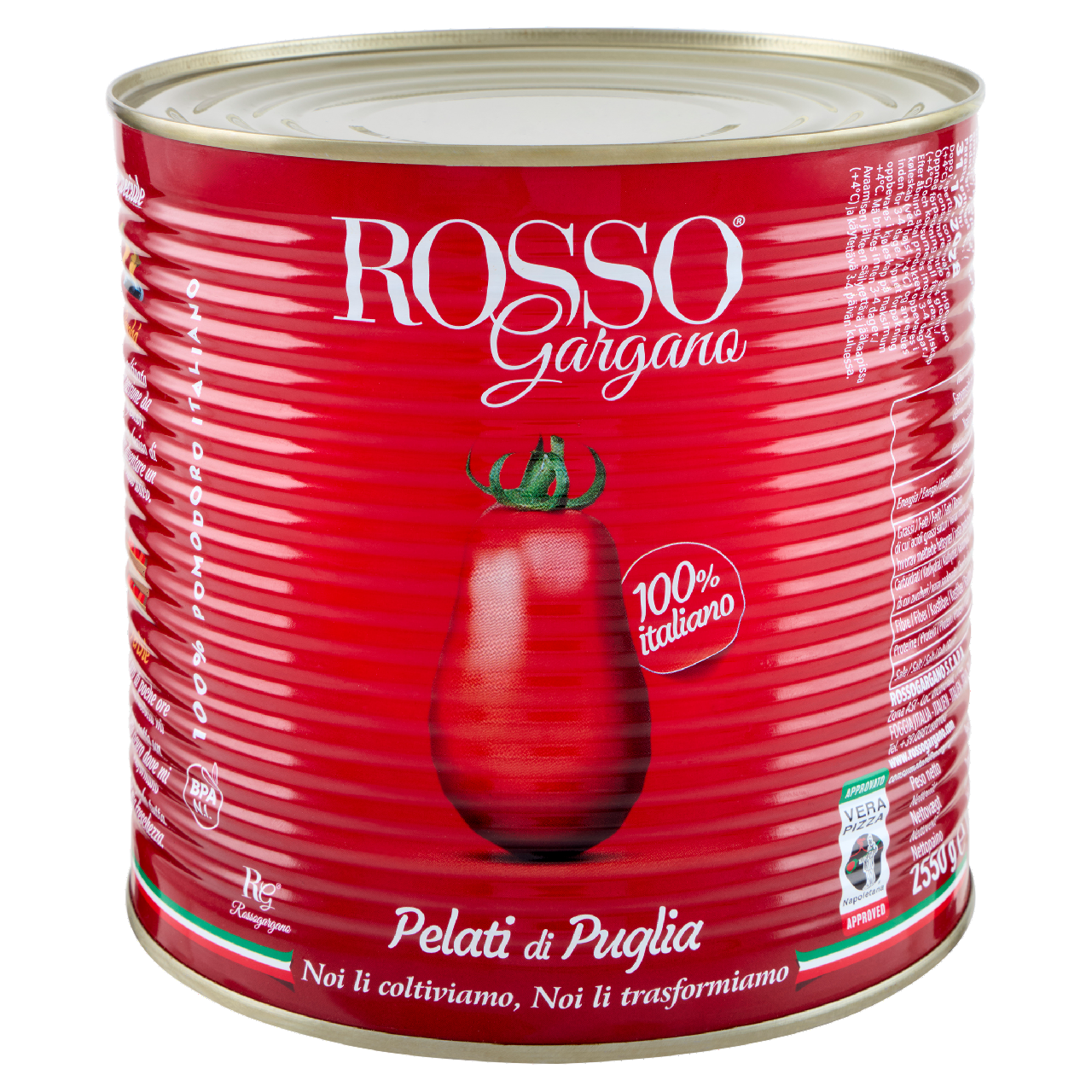 ROSSO GARGANO Pomodori pelati 6 latta 2,5 kg