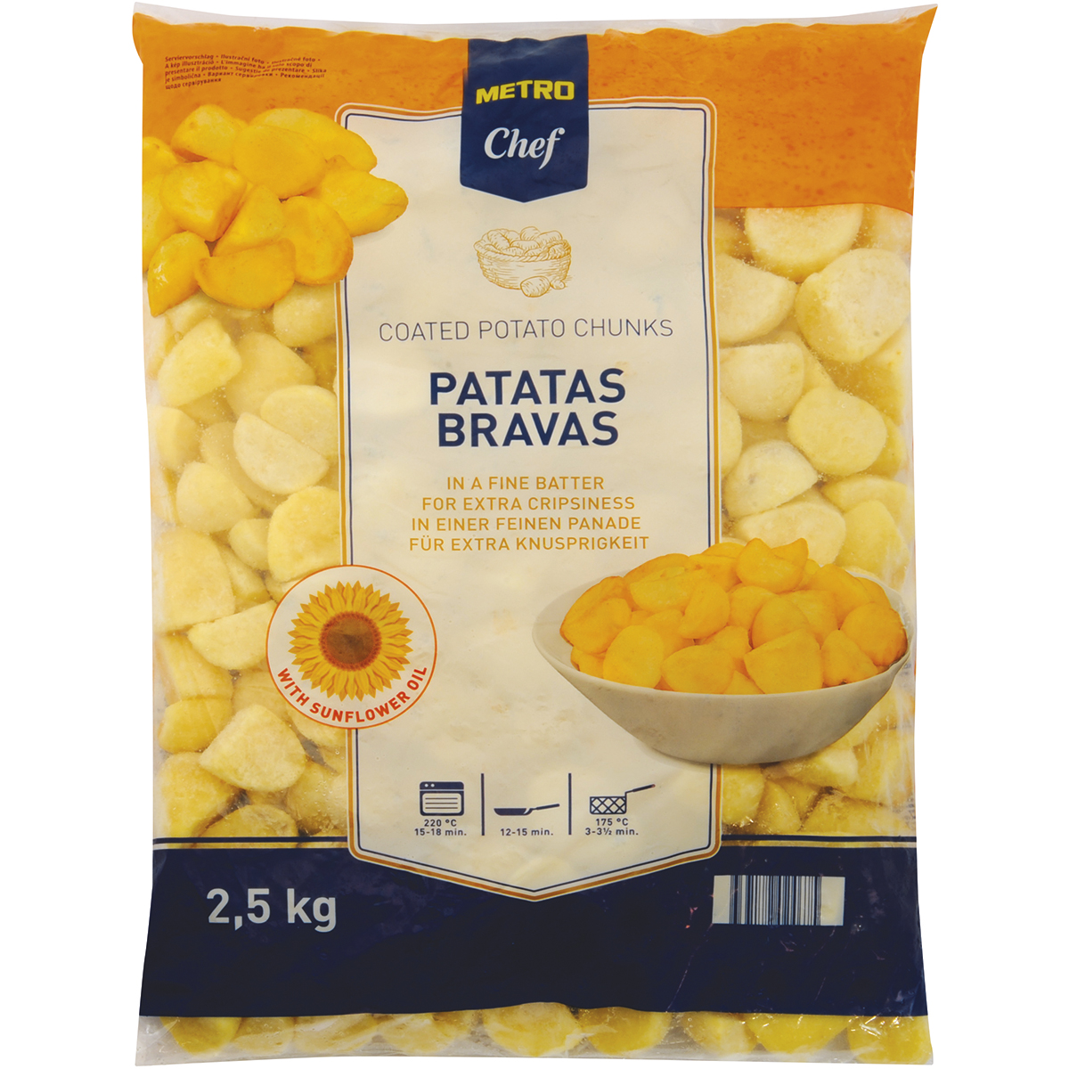 METRO Chef Patatine patatas bravas surgelate 1 conf. 2,5 kg