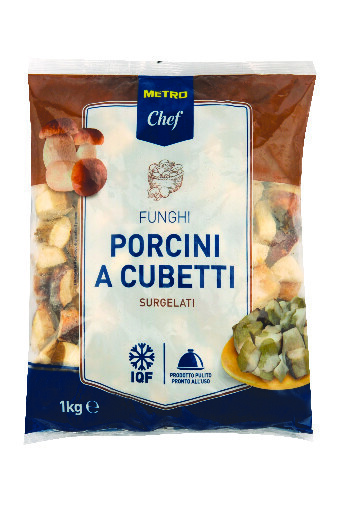 METRO Chef Funghi porcini a cubetti surgelati conf. 1 kg