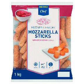 METRO Chef Mini bastoncini di mozzarella surgelati 1 conf. 1 kg