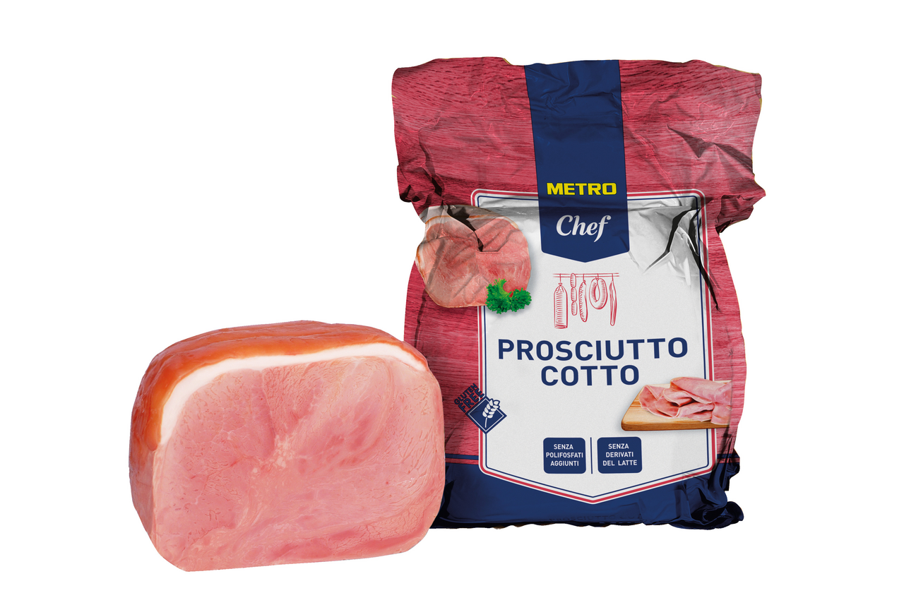 METRO Chef Prosciutto cotto 1 a metà sottovuoto 4,3 kg circa