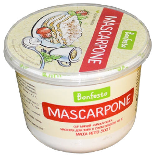BONFESTO Сыр мягкий маскарпона 78% 500 г