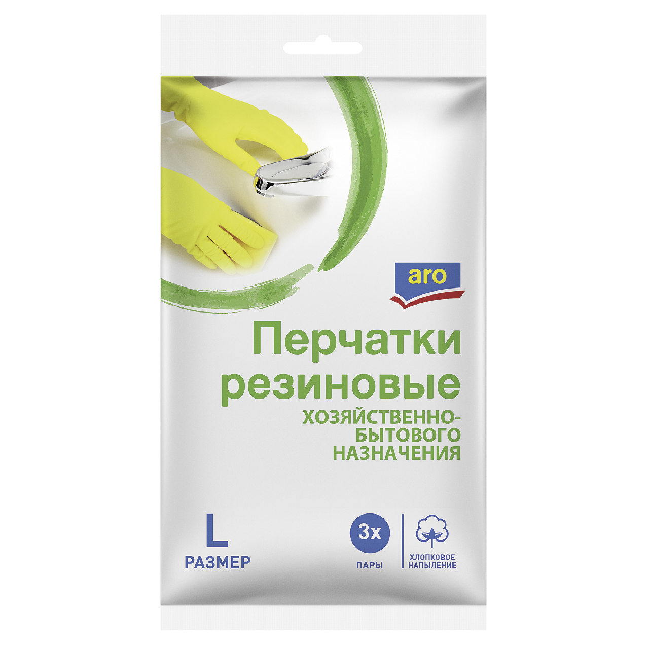 aro Перчатки резиновые L 3 пары