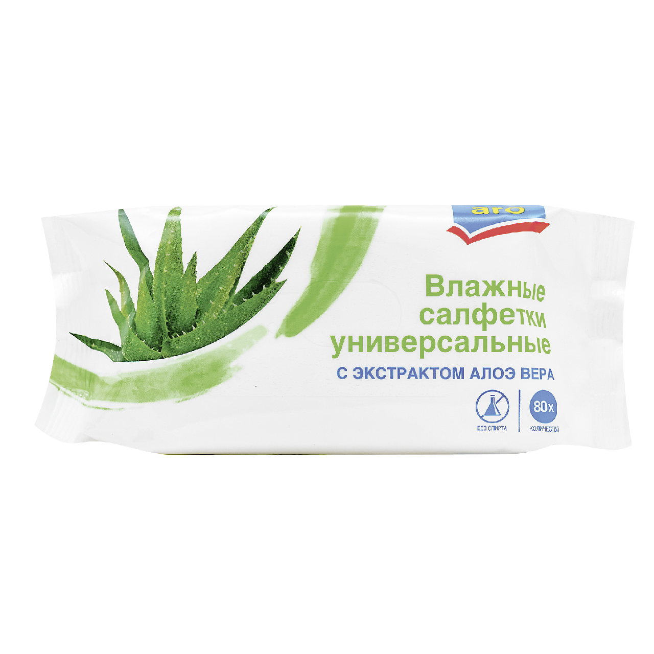 aro Влажные салфетки универсальные алоэ 80 шт