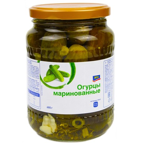 aro Огурцы маринованные 680 г
