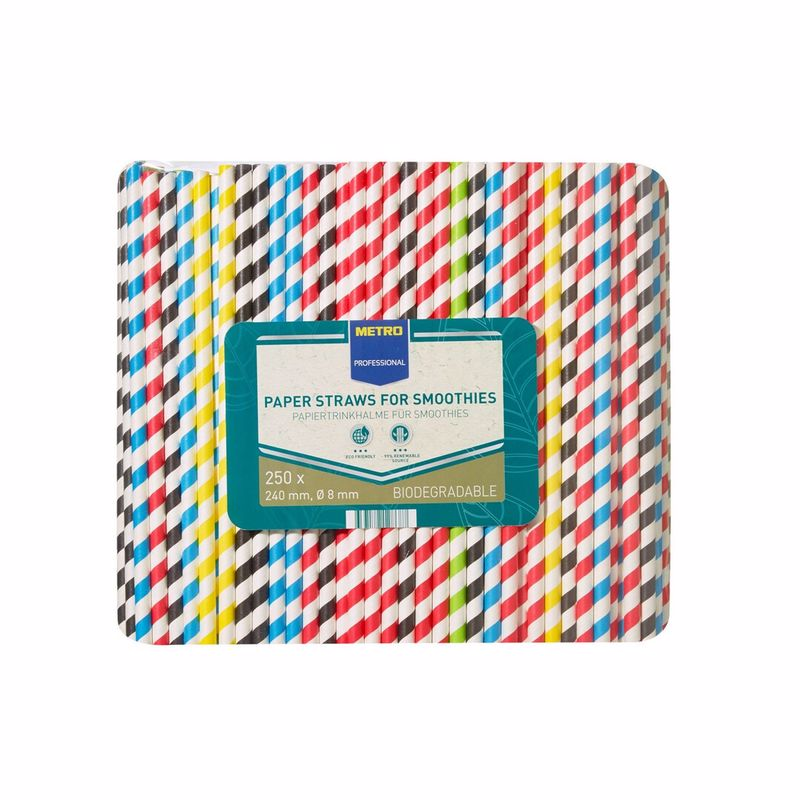 METRO PROFESSIONAL Трубочки бумажные 197х6 мм 250 шт