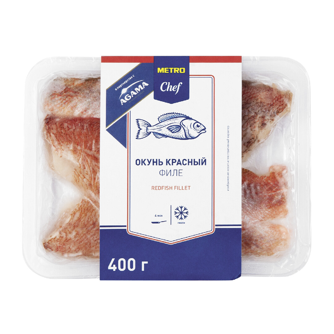 METRO CHEF Красный окунь филе замороженный 400 г