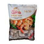 ELITE FISH Креветки 16/20 сырые без головы в панцире Эконом 1 кг