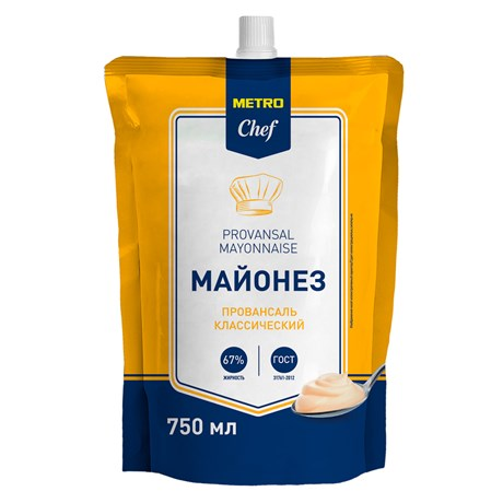 METRO Chef Майонез 67% провансаль дой - пак 750 мл