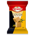 PRESIDENT Сыр твердый «Gouda» порционный 50% 160 г