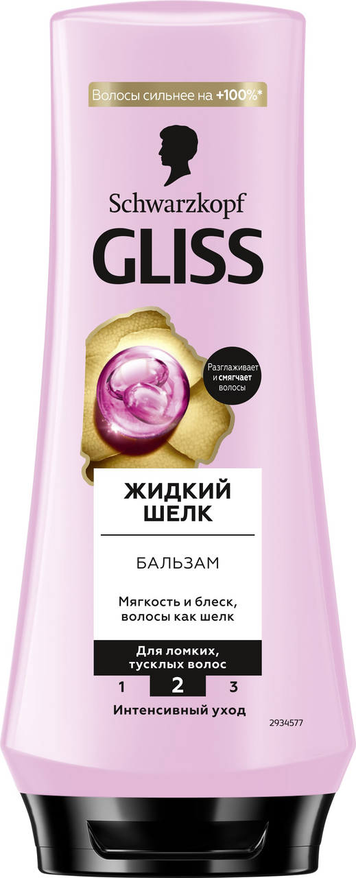 GLISS KUR Бальзам для волос жидкй шелк 200мл