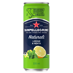 SAN PELLEGRINO Газированный напиток лимон мята ж/б 0,33 л