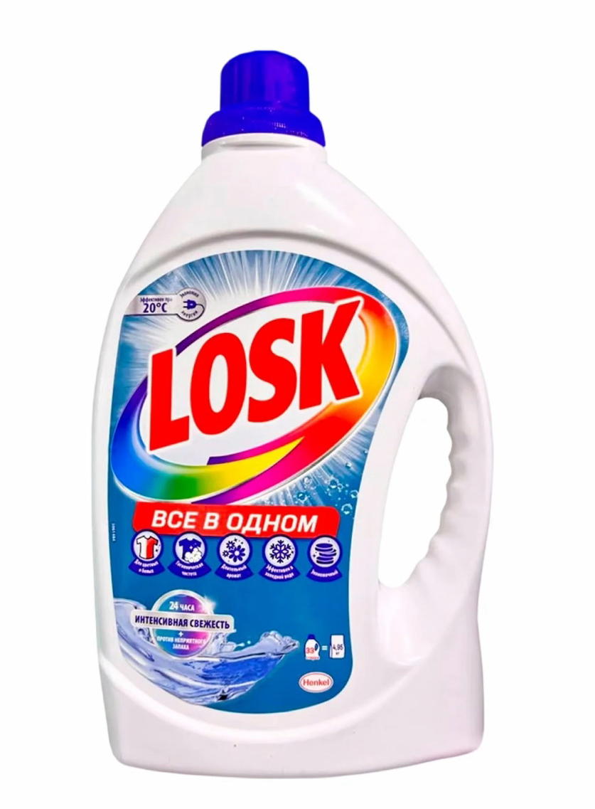 LOSK Гель для стирки интенсивная свежесть 2,145л